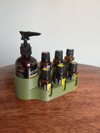Essential Oils Stand – Organizer for Fractionated Coconut Oil + 10/15ml Bottles | Display Rack