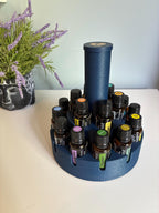 Customizable rotating essential oils stand - Personalized 360 Bottle Organizer | Lazy Susan Style Aromatherapy Stand