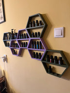 Custom Essential Oil Wall Shelf –  Organizer | Personalized Hanging Rack for 10/15ml Bottles