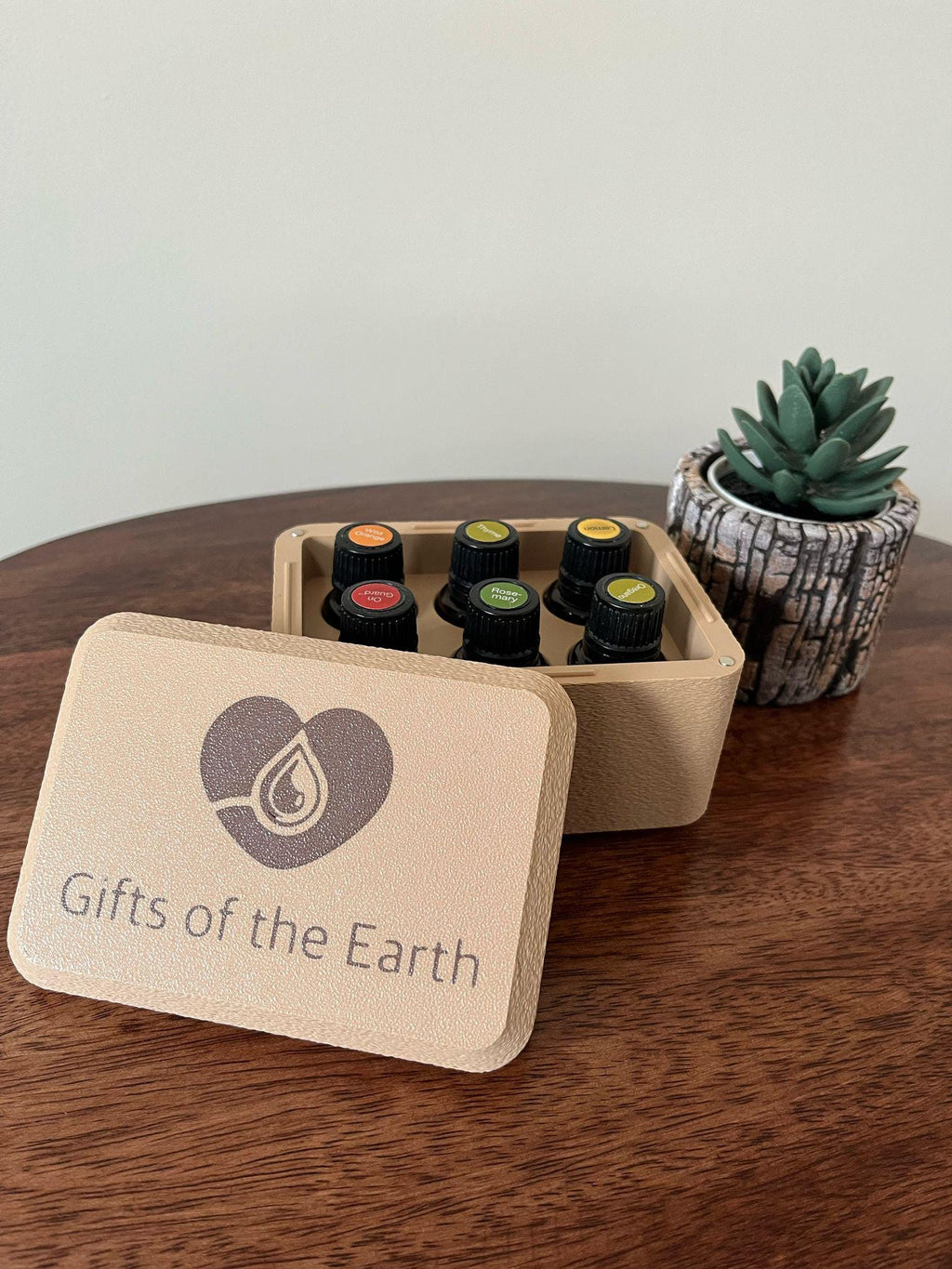 Customizable Essential Oils Box – Personalized Organizer for 15ml Bottles | Storage Case for Aromatherapy Lovers