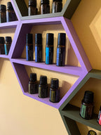 Custom Essential Oil Wall Shelf –  Organizer | Personalized Hanging Rack for 10/15ml Bottles