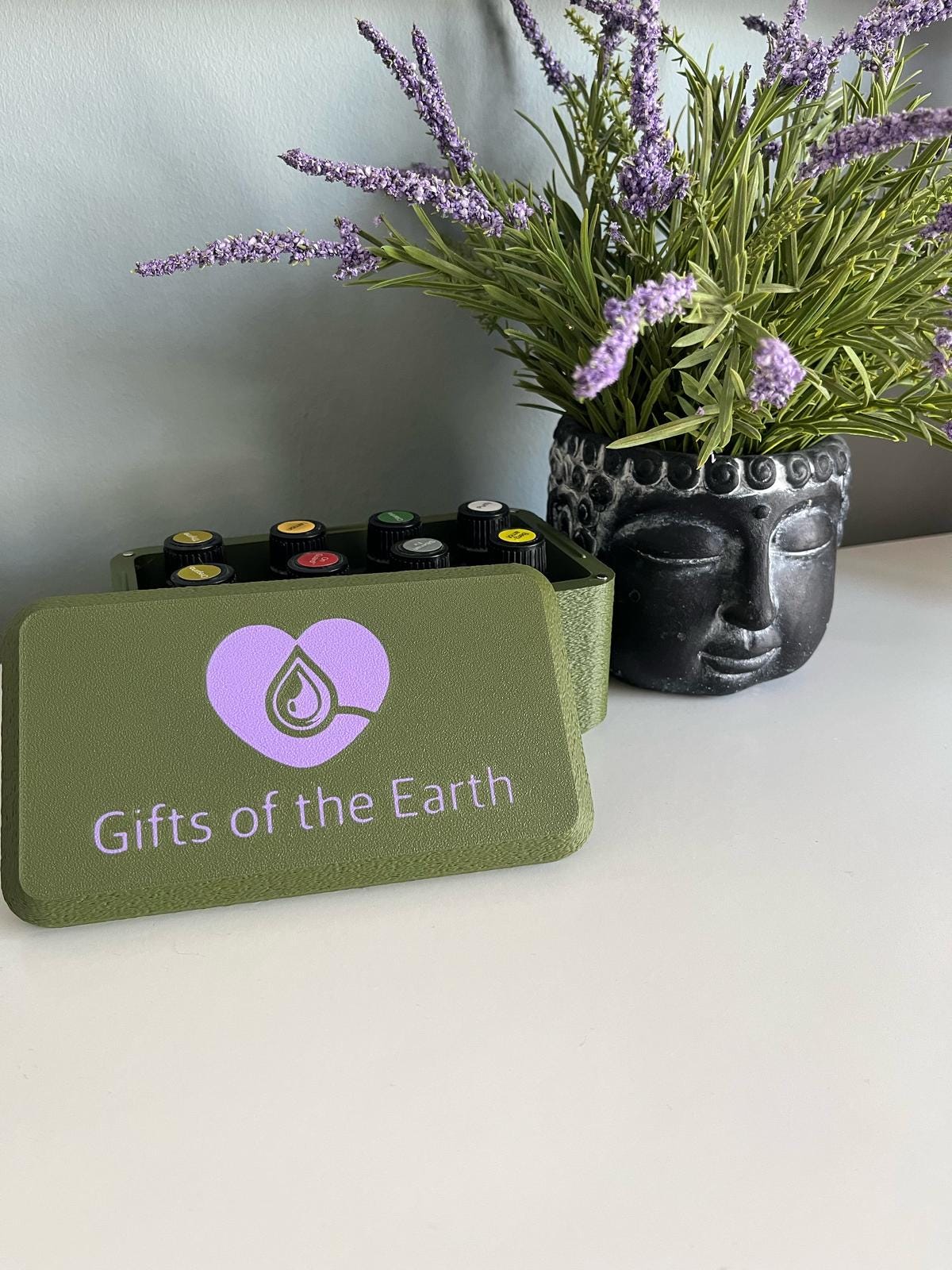 Customizable Essential Oils Box – Personalized Organizer for 15ml Bottles | Storage Case for Aromatherapy Lovers