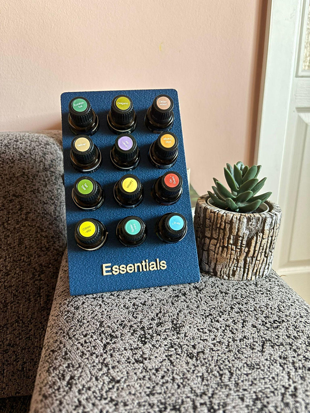 Customizable Essential Oils Stand – Display for 15ml Bottles | Display Rack
