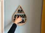 Customizable Essential Oils Wall Shelf – Organizer | Personalized Hanging Rack for 15ml Bottles