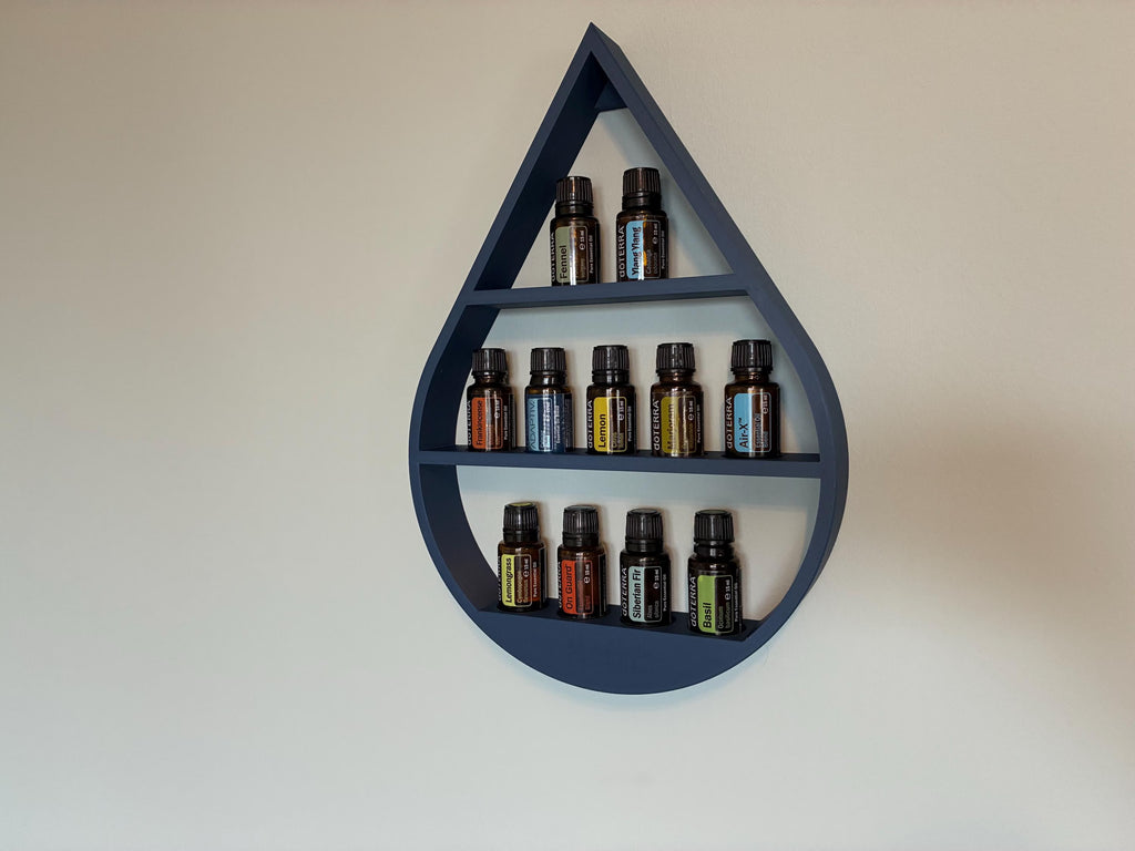Customizable Essential Oils Wall Shelf – Organizer | Personalized Hanging Rack for 15ml Bottles